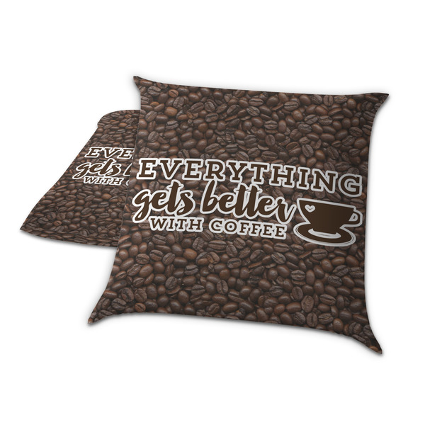 Coffee Addict Decorative Pillow Case - TWO