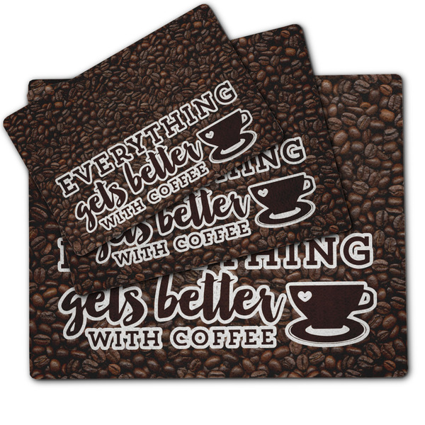 Coffee Addict Dog Food Mat - MAIN (sm, med, lrg)