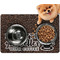 Coffee Addict Dog Food Mat - Small LIFESTYLE