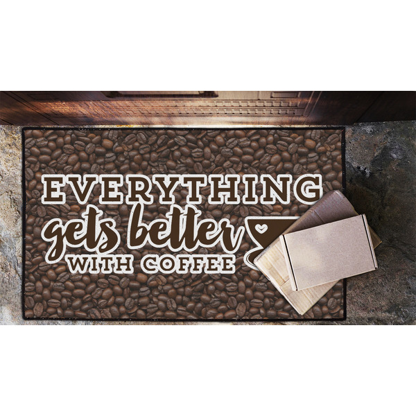 Coffee Addict Door Mat - LIFESTYLE (Lrg)