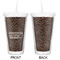 Coffee Addict Double Wall Tumbler with Straw - Approval