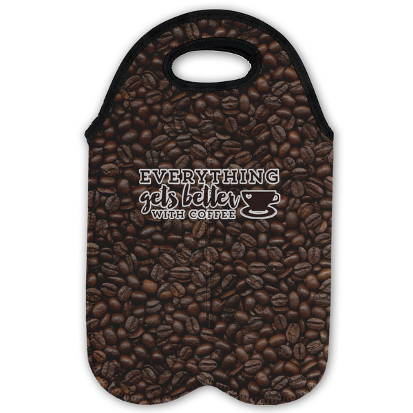 Coffee Addict Double Wine Tote - Flat (new)