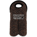 Coffee Addict Wine Tote Bag (2 Bottles) (Personalized)