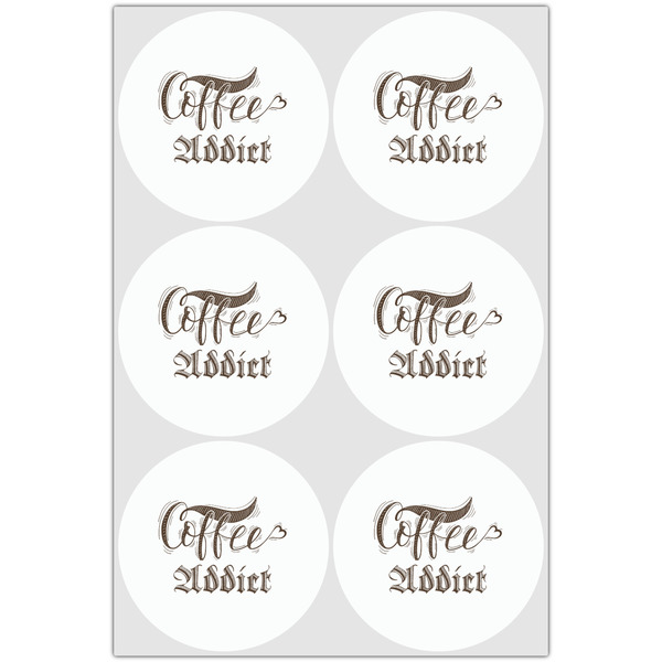 Coffee Addict Drink Topper - Large - Set of 6