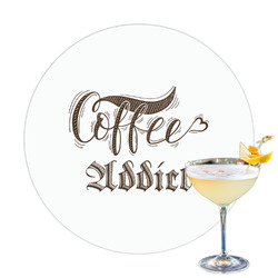 Coffee Addict Printed Drink Topper