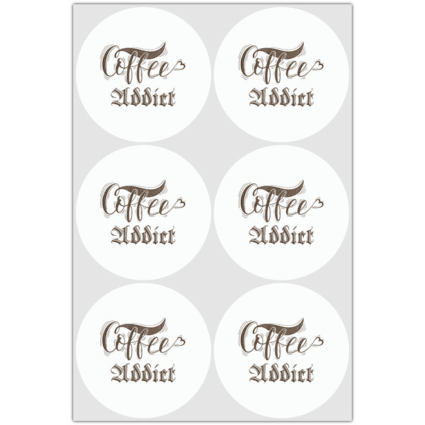 Coffee Addict Drink Topper - XLarge - Set of 6