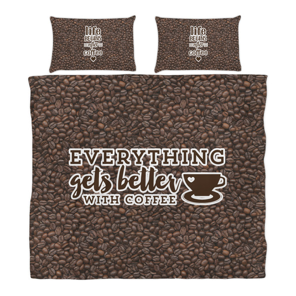 Coffee Addict Duvet Cover Set - King - Alt Approval