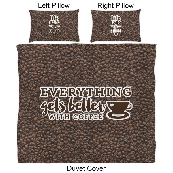 Coffee Addict Duvet Cover Set - King - Approval