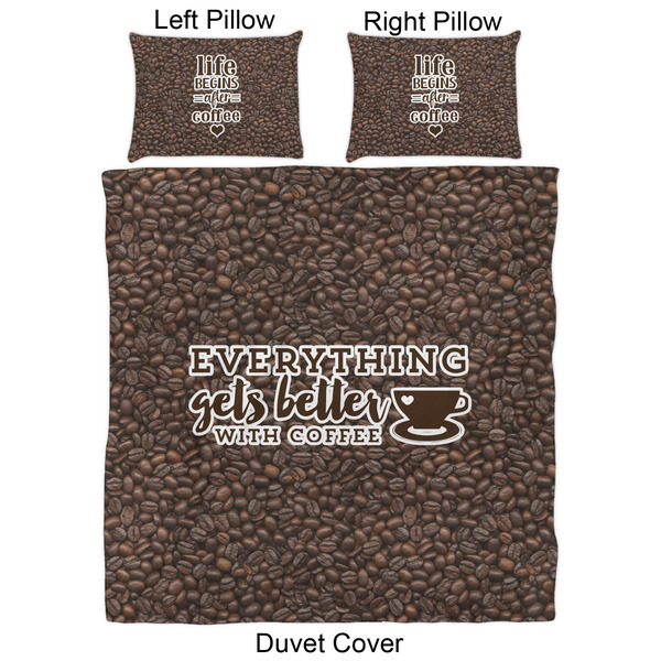 Coffee Addict Duvet Cover Set - Queen - Approval