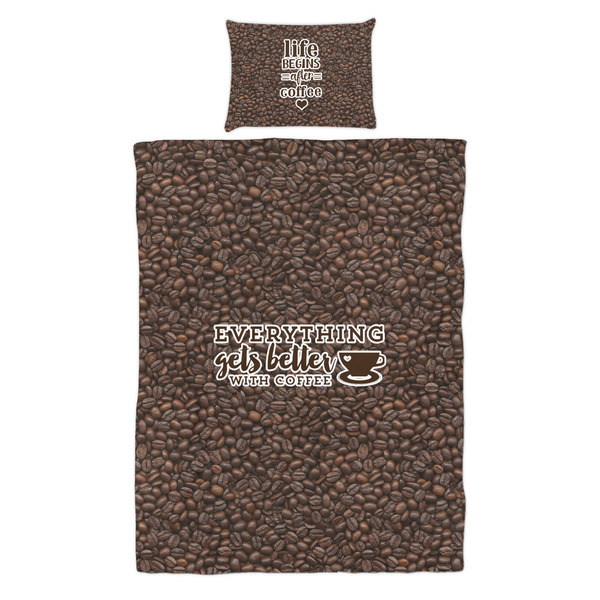 Coffee Addict Duvet Cover Set - Twin - Alt Approval