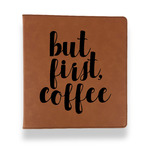 Coffee Addict Leather Binder - 1" - Rawhide