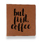 Coffee Addict Leather Binder - 1" - Rawhide