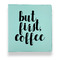 Coffee Addict Leather Binders - 1" - Teal - Front View