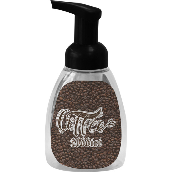 Custom Coffee Addict Foam Soap Bottle - Black