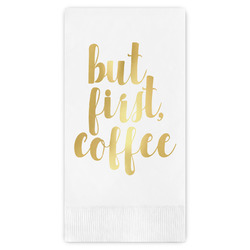 Coffee Addict Guest Napkins - Foil Stamped