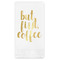 Coffee Addict Foil Stamped Guest Napkins - Front View