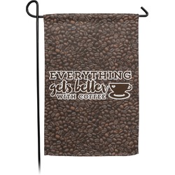 Coffee Addict Small Garden Flag - Double Sided