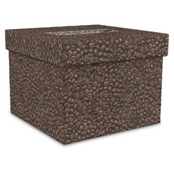 Coffee Addict Gift Box with Lid - Canvas Wrapped - XX-Large