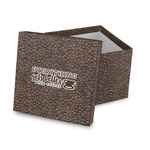Coffee Addict Gift Box with Lid - Canvas Wrapped