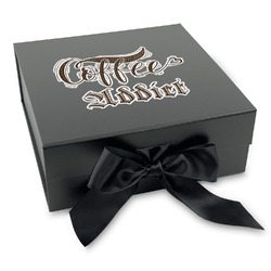 Coffee Addict Gift Box with Magnetic Lid - Black