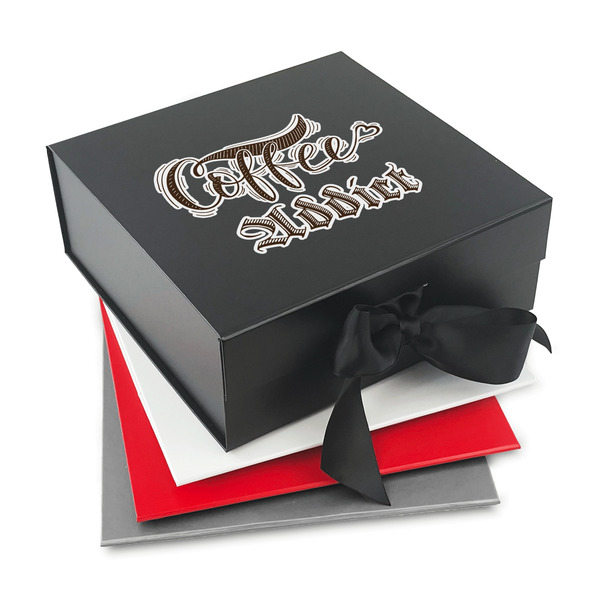 Custom Coffee Addict Gift Box with Magnetic Lid