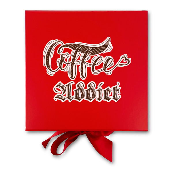 Coffee Addict Gift Boxes with Magnetic Lid - Red - Approval