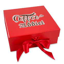 Coffee Addict Gift Box with Magnetic Lid - Red