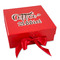 Coffee Addict Gift Boxes with Magnetic Lid - Red - Front