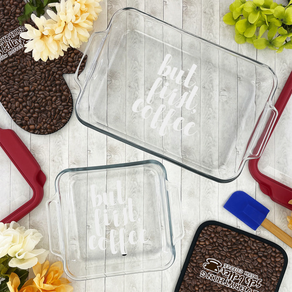 Coffee Addict Glass Baking Dish Set - LIFESTYLE