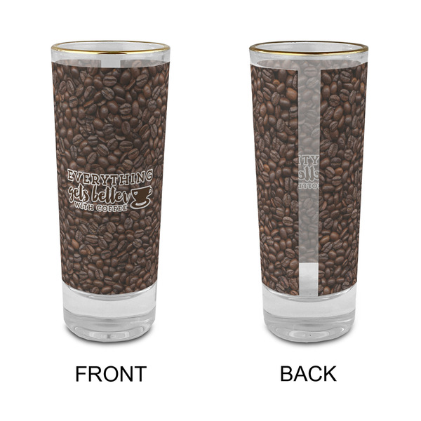 Coffee Addict Glass Shot Glass - 2 oz - Single - APPROVAL