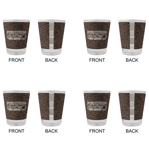 Coffee Addict Glass Shot Glass - Standard - Set of 4 - APPROVAL