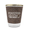 Coffee Addict Glass Shot Glass - 1.5 oz - with Gold Rim - Single