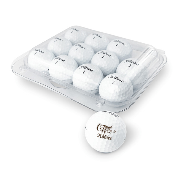Coffee Addict Golf Balls - Titleist - Set of 12 - PACKAGING
