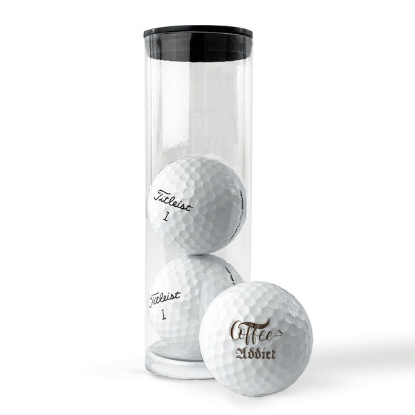 Coffee Addict Golf Balls - Titleist - Set of 3 - PACKAGING
