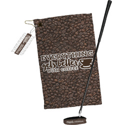 Coffee Addict Golf Towel Gift Set (Personalized)