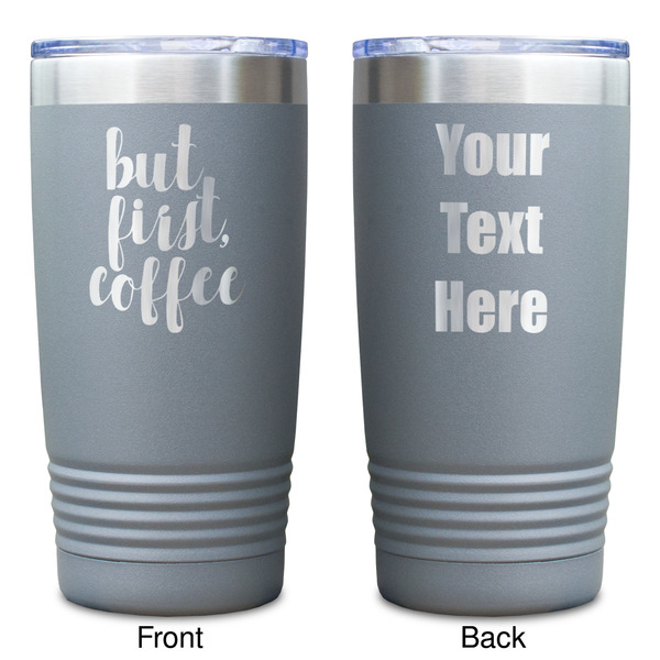 Coffee Addict Gray Polar Camel Tumbler - 20oz - Double Sided - Approval