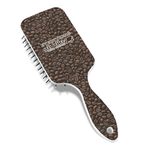 Coffee Addict Hair Brush - Angle View