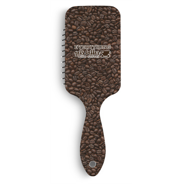 Custom Coffee Addict Hair Brushes