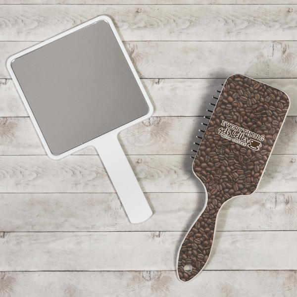 Coffee Addict Hair Brush - In Context