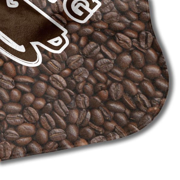 Coffee Addict Hooded Baby Towel- Detail Corner
