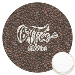 Coffee Addict Printed Cookie Topper - 3.25"