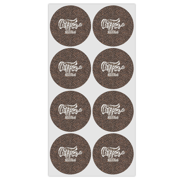 Coffee Addict Icing Circle - Medium - Set of 8