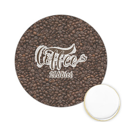 Coffee Addict Printed Cookie Topper - 2.15"