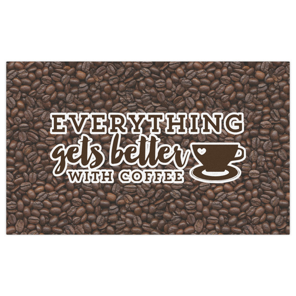 Coffee Addict Indoor / Outdoor Rug - 3'x5' - Front Flat