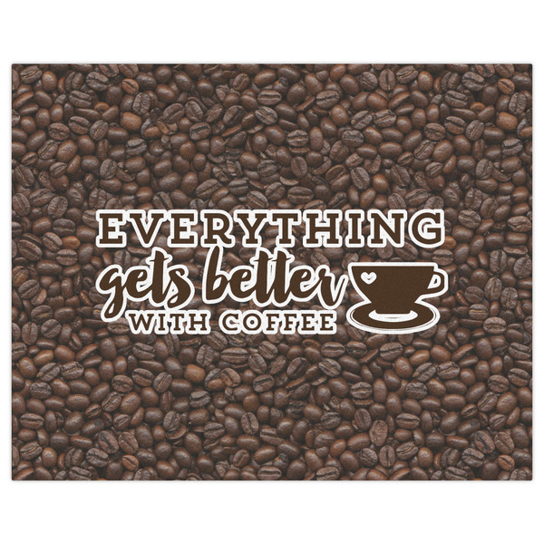 Coffee Addict Indoor / Outdoor Rug - 8'x10' - Front Flat