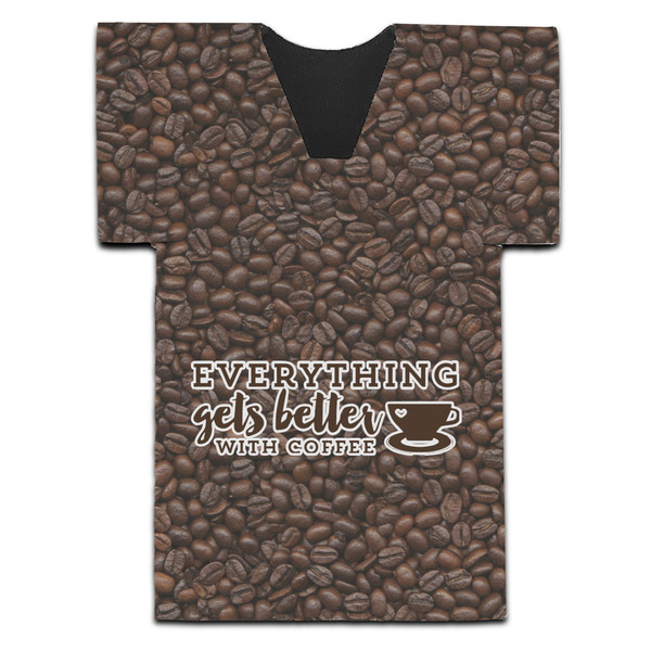 Custom Coffee Addict Jersey Bottle Cooler