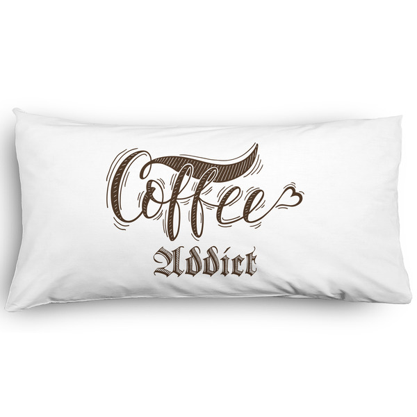 Custom Coffee Addict Pillow Case - King - Graphic