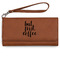 Coffee Addict Ladies Wallet - Leather - Rawhide - Front View