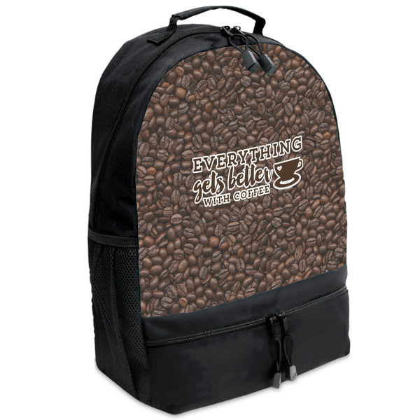 Custom Coffee Addict Backpacks - Black