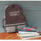 Coffee Addict Large Backpack - Gray - On Desk